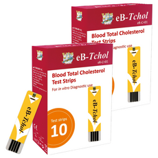 eBmonitor 醫必 Tchol 暐世 膽固醇總量試紙 LC-01 Set 20 (2組), 10片