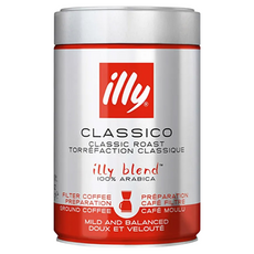 illy 意利咖啡 中培濾泡咖啡粉 100%頂級阿拉比加咖啡豆 250g, 2罐