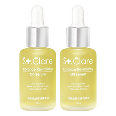 St.Clare 聖克萊爾 角鯊逆齡修護精華油30ml 2入組,滋潤保濕,改善乾燥粗糙, 30ml, 2瓶