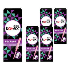 Kotex 靠得住 導管式衛生棉條 #61025, 一般型, 8支, 5盒