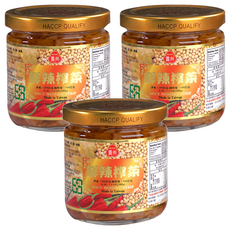 合記貴州 鮮辣榨菜 200公克，台灣製造，HACCP認證, 200g, 3罐