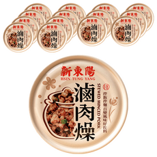 新東陽 滷肉燥, 精選上等豬肉製成, 添加上選蔥乾, 香味四溢, 拌麵拌飯好佐料, 110g, 15罐