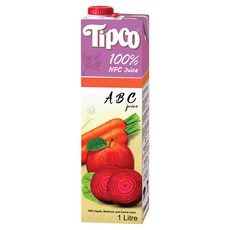 Tipco 100%ABC綜合果蔬汁 2瓶 1L裝，NFC非濃縮還原，健康美味，補充每日所需營養, 1L