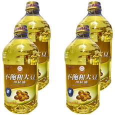 福壽實業 不飽和大豆沙拉油, 高穩定性, 耐高溫, 少油煙, 純素適用, FSSC 22000、ISO 22000及HACCP國際食品安全管理系統驗證, 2公升, 2L, 4桶