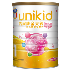 unikid 佑爾康 金貝親無乳糖嬰兒配方 1號 (0-12個月嬰兒適用), 400g, 1罐