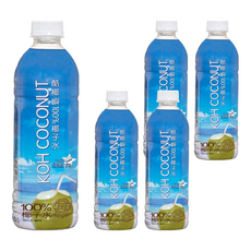 KOH COCONUT 酷椰嶼 100%椰子水, 無糖無添加，純淨飲品, 500ml, 5瓶