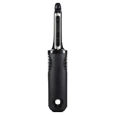 OXO 軟皮蔬果削皮器, 鋸齒狀刀片設計, 黑色, 1支