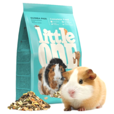 Little One 天竺鼠飼料, 含維生素C、果實片、五穀雜糧和乾燥蔬菜，提供營養支持，促進消化, 900g, 1包
