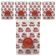 TIGER BALM 虎標 萬金油軟膏 紅, 4g, 蚊蟲叮咬, 皮膚搔癢, 暫時緩解肌肉酸痛或頭痛, 5個