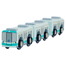 mentari 高雄捷運 TW-103 Set，木製玩具，3歲以上適用，訓練幼童組織串聯能力, 1組