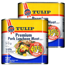 TULIP 特級豬肉餐肉，減鈉40%，340g, 2罐