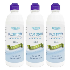 TICON 帝康 視潤多效保養液, 添加玻尿酸, 360mL, 3瓶