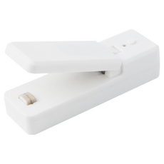 充電式零食封口機, 尺寸 11.2x3.4x2.6cm, 白色, ABS材質, USB充電設計