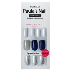Paula's Nail 寶拉美甲 秒貼美甲 30片 湛藍星空 Set, 1組