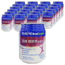 BOSCOGEN 百仕可 鉻護糖尿病營養素, 三重穩定機制 三效保護因子 GLA成分 鉻元素 24罐, 240ml