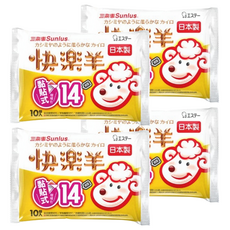 Sunlus 三樂事 快樂羊暖暖包, 持續14小時, 黏貼式, 4包