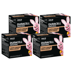 DURACELL 金頂 經典鹼性電池 4號AAA 20入, 20個裝, 4盒