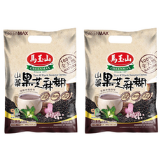 馬玉山 山藥黑芝麻糊, 含鐵和纖維，冷熱沖泡均可，適合全素食者，無人工香料、奶精粉和增稠劑, 30g, 12包, 2袋