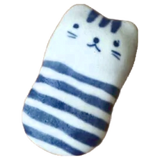 日本 美濃燒藍染貓筷架, 陶瓷筷架, 條紋, 1個