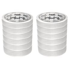 Excell 超黏OPP文具膠帶 Set 6捲, 膠帶寬度18mm，膠帶長度36M, 透明, 2組