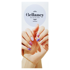 Bellancy 美甲貼 No.08 灰棕格紋, 22片1包, 優質凝膠美甲貼 不須照燈光療, No.08 Ash Brown Tartan, 1組