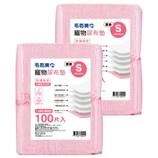 毛乾爽 寵物尿布墊, 厚款 S 33x45cm, 1.5KG 業務型, 100片入, 33 x 45cm, 100片, 2包