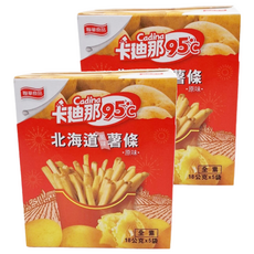 Cadina 卡迪那 95°C北海道風味薯條 原味 5包 Set, 保留新鮮馬鈴薯原味 方便攜帶, 90g, 2盒