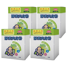 Lupart 日雅 嬰兒酵素爽身粉補充盒, 植物酵素配合, 保護肌膚, 150g, 4盒