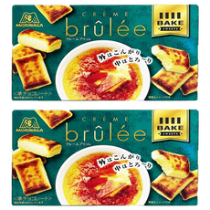 MORINAGA 森永 BAKE烤焦糖布丁, 經典法式甜點風味, 外層薄脆焦糖, 內層濃郁卡士達巧克力, 37g, 2盒