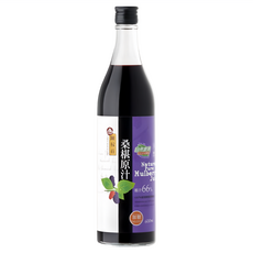 陳稼莊 桑椹原汁 加糖 600ml，天然健康，口感濃郁，原汁呈現, 1瓶