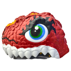 crazySAFETY 瘋狂安全帽 3D 恐龍造型 自行車用防護頭盔，適用於未滿6歲幼兒, 噴火龍, M碼/大童(12 x 16 x 10cm), 1個
