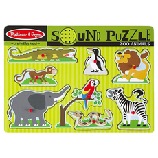 Melissa&Doug 瑪莉莎 聲音拼圖 動物園, 1組