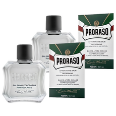 PRORASO 鬍後保養霜 清涼舒爽 100ml, 尤加利精油和薄荷醇, 2瓶