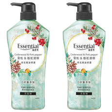 Essential 逸萱秀 雪松+粉紅胡椒洗髮精 香氛精油修護, 700ml, 2瓶