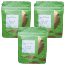 Teavoya 嘉柏茶業 日本京都抹茶粉, 濃茶級醇厚 400目綿密研磨 古寺茶香 100g, 3包