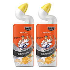 Mr Muscle 威猛先生 泡沫淨白潔廁凝膠 750毫升, 雙效強淨, 殺菌99.9%, 750ml, 2瓶