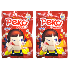 FUJIYA 不二家 Peko 牛乳糖, 日本原裝進口, 無香料, 無著色, 98g, 2袋