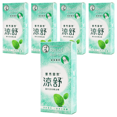 MENTHOLATUM 曼秀雷敦 涼舒 薄荷滾珠精油棒, 清涼醒腦，滾珠設計輕巧便捷, 5盒