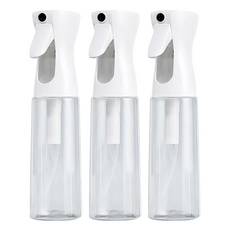 高壓連續噴霧瓶 Set 3, 200ml/300ml, 塑膠材質, 白色/黑色/透明, 透明色, 3瓶