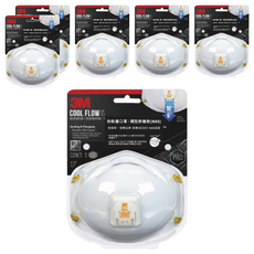 3M 防粉塵口罩, 閥型舒適款, 6個