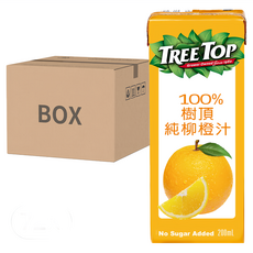 TREE TOP 樹頂 100%純柳橙汁, 72入, 200ml
