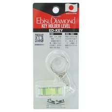 Ebisu DiAMOND Mini系列 水晶吊掛型水平尺, 造型美觀 隨身好攜帶 任何角度都可精準量測 日本製 ED-KEY, 1個