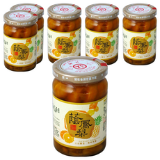 江記 蔭鳳梨, 古法釀造, 風味深蘊, 350g, 6罐