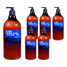 KIROCOS NATURAL SOO 男士保溼全效修護精華液 1KG，含玻尿酸, 6瓶