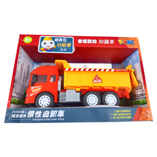 FOOD超人 城市聲光慣性自卸車，慣性自卸車，會唱歌的知識車, 1個