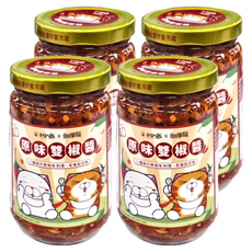 扒扒飯 雙椒醬, 開胃辣椒醬 拌飯拌麵皆宜, 260g, 4罐