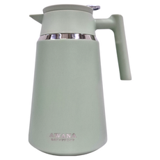 AWANA 簡約真空保溫咖啡壺, 綠色, 1.5L, 1個