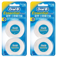 Oral-B 歐樂B 無蠟牙線, 50m, 2入, 2組