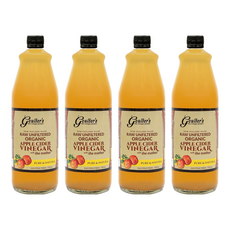 Goulter's 紐西蘭有機蘋果醋 未過濾，750毫升，保留醋母, 750ml, 4瓶