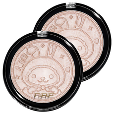 n.A.F LED 星光打亮餅 妮兔金裝版 10g, 玫瑰金, 2盒